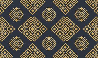 Navajo gold elements seamless patterns and abstract aztec elements vector