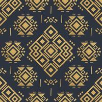 Navajo gold elements seamless patterns and abstract aztec elements vector