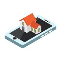 Buy house isometric on a white background vector