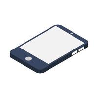 Isometric smartphone on a white background vector