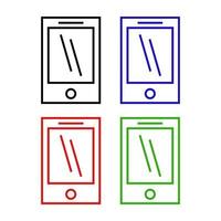 Smartphone illustrated on a white background vector