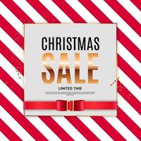 Christmas Sale Background Template. Vector Illustration