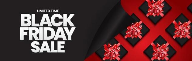 Black Friday Sale Banner Template. Vector Illustration