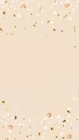 Happy Birthday Background with golden confetti vector