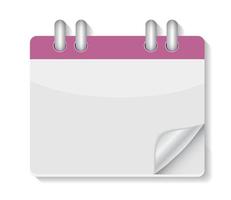 icono de calendario plano para aplicaciones ilustración vectorial vector