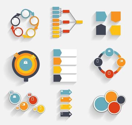 Collection of Infographic Templates for Business Vector Illustration