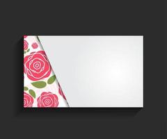 Template for Business Card Vector Illustration
