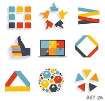 Collection of Infographic Templates for Business Vector Illustration