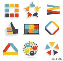 Collection of Infographic Templates for Business Vector Illustration