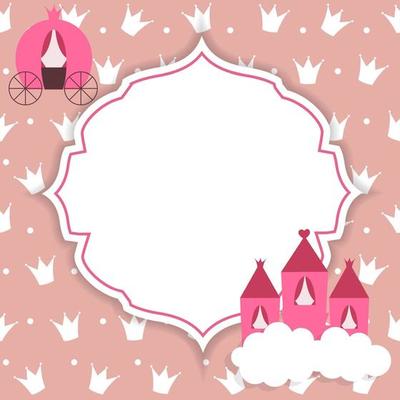 Princess Abstract  Background Vector Illustration.