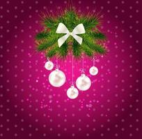 Abstract Beauty Christmas and New Year Background. Vector Illustration