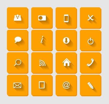 vector plano conjunto de iconos para web