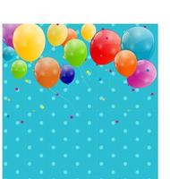 Color glossy balloons background vector illustration