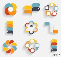 Collection of Infographic Templates for Business Vector Illustration