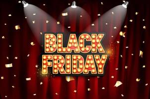 Black Friday Sale Banner Template. Vector Illustration