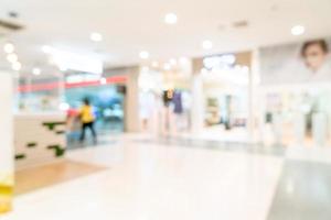 Abstract blur shop and retail store in shopping mall for background photo