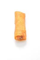 Deep-fried spring roll isolated on white background photo