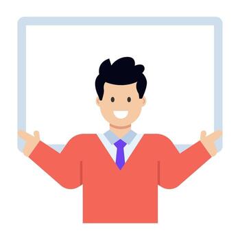 Lecture and presenter vector