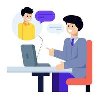 Office Meeting and Discussion vector