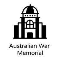 memorial de guerra australiano vector