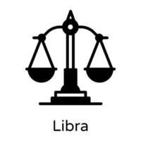 Libra  Zodiac sign vector