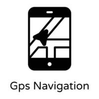 sistema de navegación gps vector