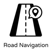 navegación por carretera vector