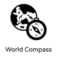 World Compass and navigation vector