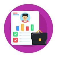 informe del equipo de empleados vector