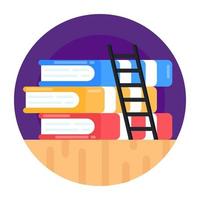 Books Stack and Notebook vector