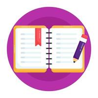 Bookmark and journal vector
