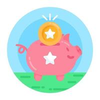 Piggy  Loyalty Savings vector