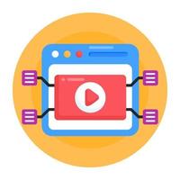 Online Video streaming vector