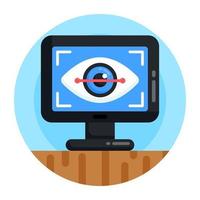 Iris Eye  Scanning vector