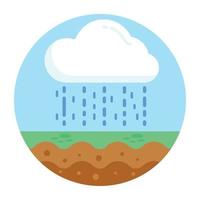 Rainfall and Cloudy vector