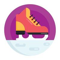 Ice Skate and Footwear vector