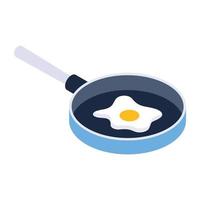 Egg Fry and Breakfast vector