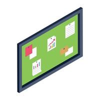 Notice Board and display vector