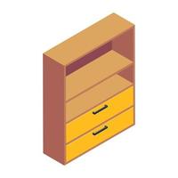 Books Rack and cabinet vector