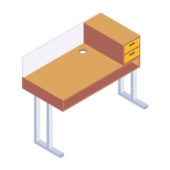 Computer Desk Table vector