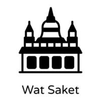 templo de wat saket vector