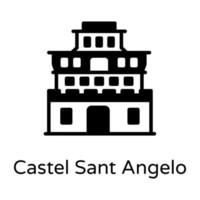 castel sant angelo vector