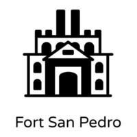 Fort San Pedro vector