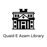 Quaid E Azam Library vector
