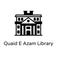 biblioteca quaid e azam vector