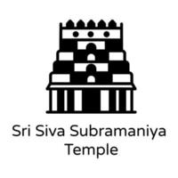 templo sri siva subramaniya vector