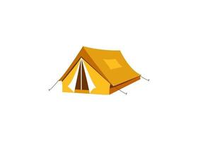 Camping tent icon illustration clipart template vector