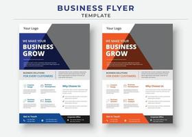 Business flyer template design, Marketing flyer design vector