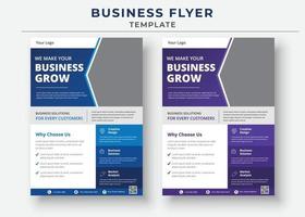 Business flyer template design, Marketing flyer design vector