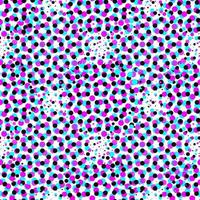 Glitch noise distortion and halftone seamless pattern vector